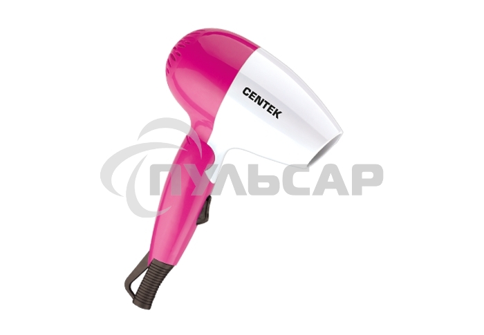 Фен Centek CT-2229 (бел/роз) 1200Вт, 2 скорости и температуры нагрева, складная ручка