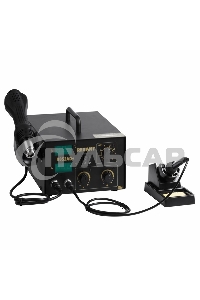 Паяльная станция Rexant, 2 в 1: паяльник+термофен, с цифровым дисплеем, 100-480 °С