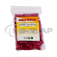 Клемма плоская полностью изолированная гнездо 5 мм 0.5-1.5 мм² (РППи-м 1.5-(4.8)) Rexant