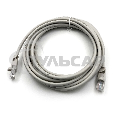 Патч-корд Buro UTP cat5E 5м серый RJ-45 (m)-RJ-45 (m)