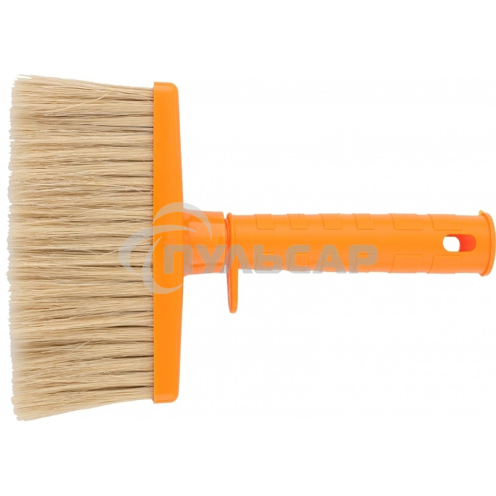 Кисть плоская Matrix для фасадных работ, 140х50 мм, натуральная щетина, пластиковая рукоятка 83398