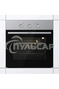 Встраиваемый духовой шкаф электрический Gorenje BO6727E03NX, черный/серебристый