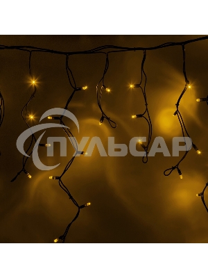 Гирлянда Neon-night Айсикл (бахрома) светодиодный, 5,6 х 0,9 м, черный провод 