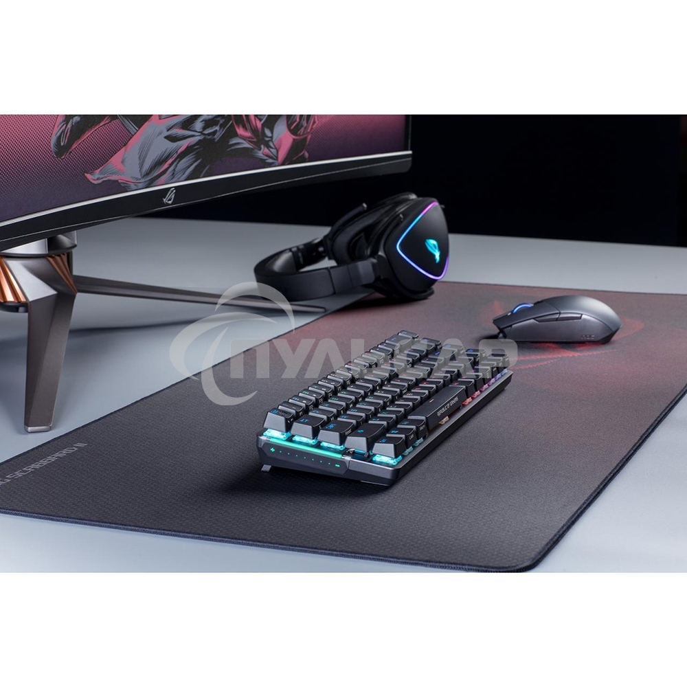 Игровой коврик для мыши ASUS ROG Scabbard II (900 x 400 x 3 мм, резина, тканый материал, cиликон, 90MP00S0-B0UA00)