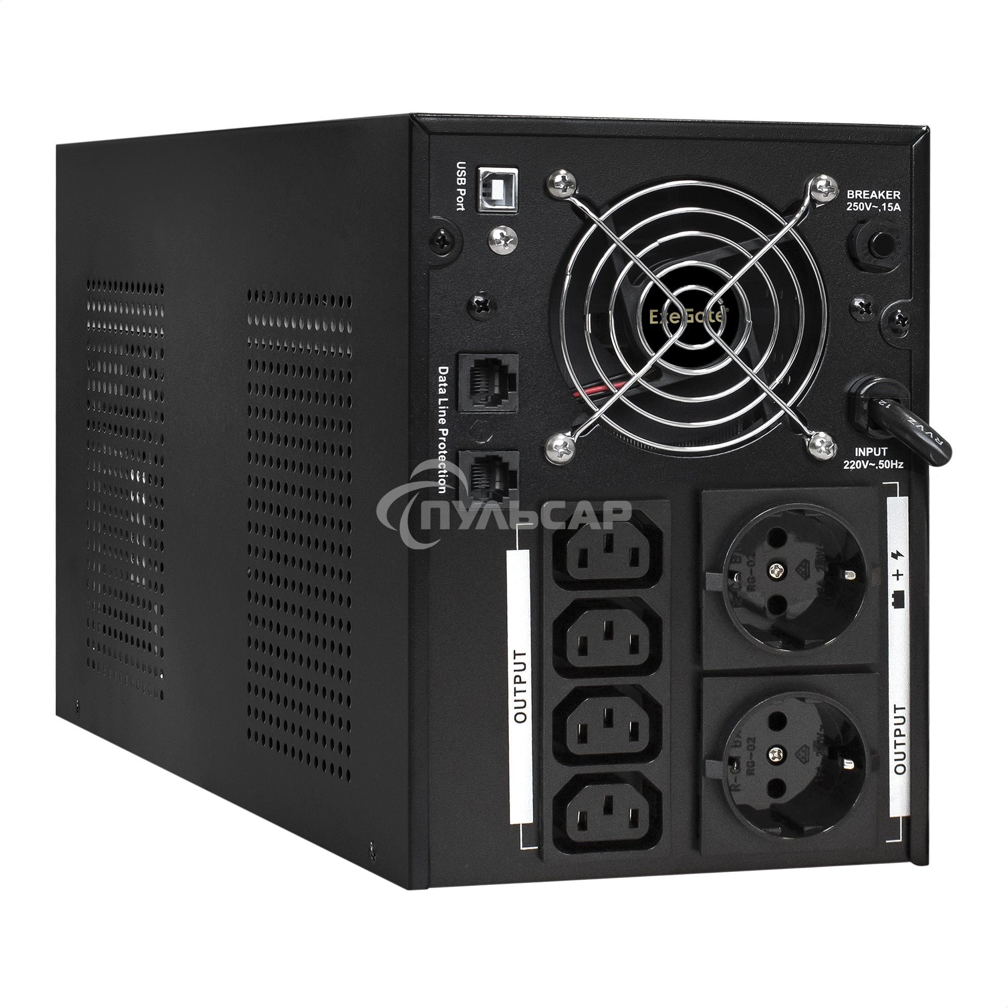 Источник бесперебойного питания ExeGate EX292637RUS SpecialPro Smart LLB-3000.LCD.AVR.2SH.4C13.RJ.USB 3000VA/1800W, LCD, AVR,2*Schuko+4*C13,RJ45/11,USB, металлический корпус, черный