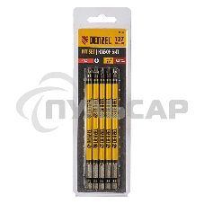 Набор бит PH2х127, сталь S2, круглый профиль, 5шт. Denzel