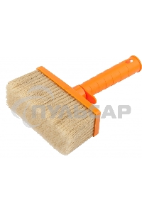 Кисть плоская Matrix для фасадных работ, 140х50 мм, натуральная щетина, пластиковая рукоятка 83398