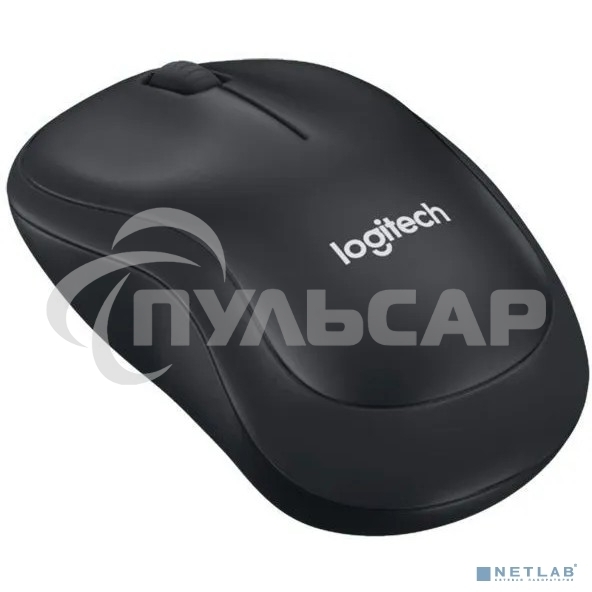 Мышь беспроводная Logitech B220 Silent черный, 1000 dpi, радиоканал, USB, кнопки - 3