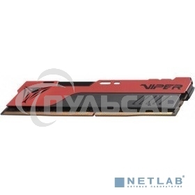 Оперативная память Patriot Viper Elite II, DDR4, 16Gb (1x16 Gb), 3200 MHz, CL18, DIMM, радиатор, красный, черный