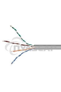 Кабель Cablexpert UPC-5051E-SOL/50, UTP indoor 4x2x0.51, CCA, кат.5е, однож., 50м, серый