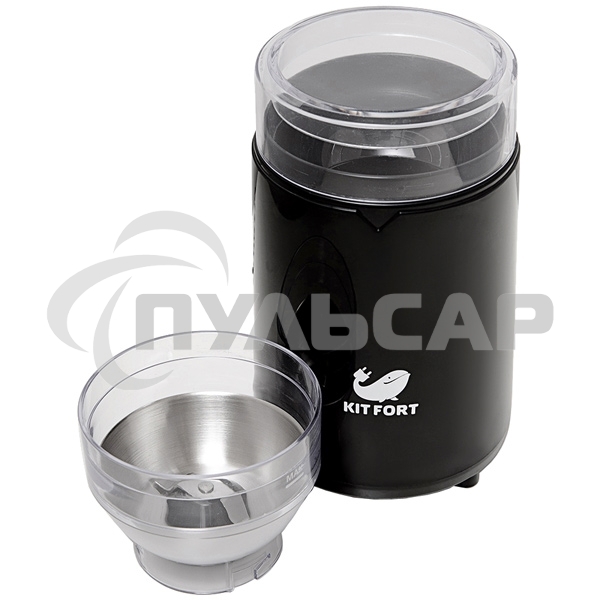 Кофемолка Kitfort КТ-1314 Напряжение: 220 - 230 В, 50/60 Гц.Мощность: 150 Вт.Вместимость: 60 г зерен.