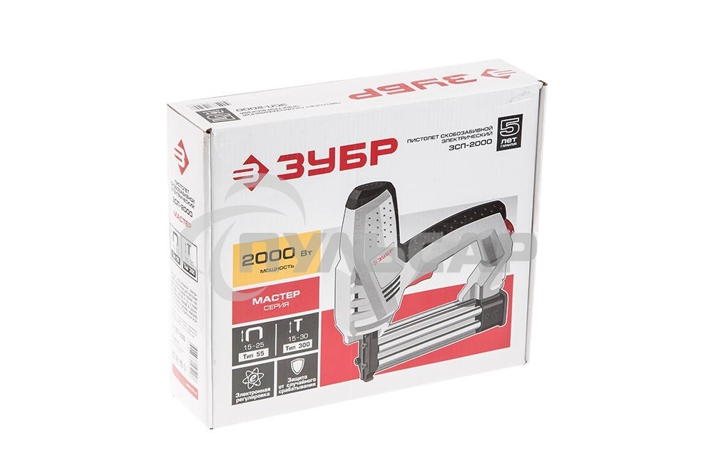 Степлер ЗУБР ЗСП-2000 20уд/мин гвозди 15-30мм скобы 15-25x6мм