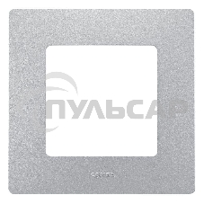 Рамка 1пост, алюм. ETIKA 