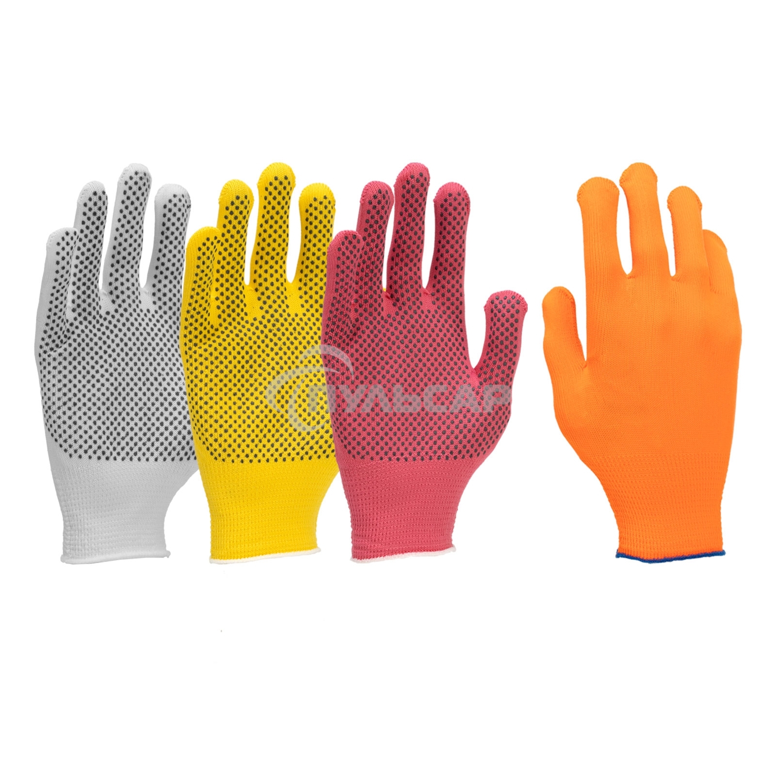 Перчатки в наборе, 4 пары, цвета в ассортименте, ПВХ точка, L, Россия Palisad