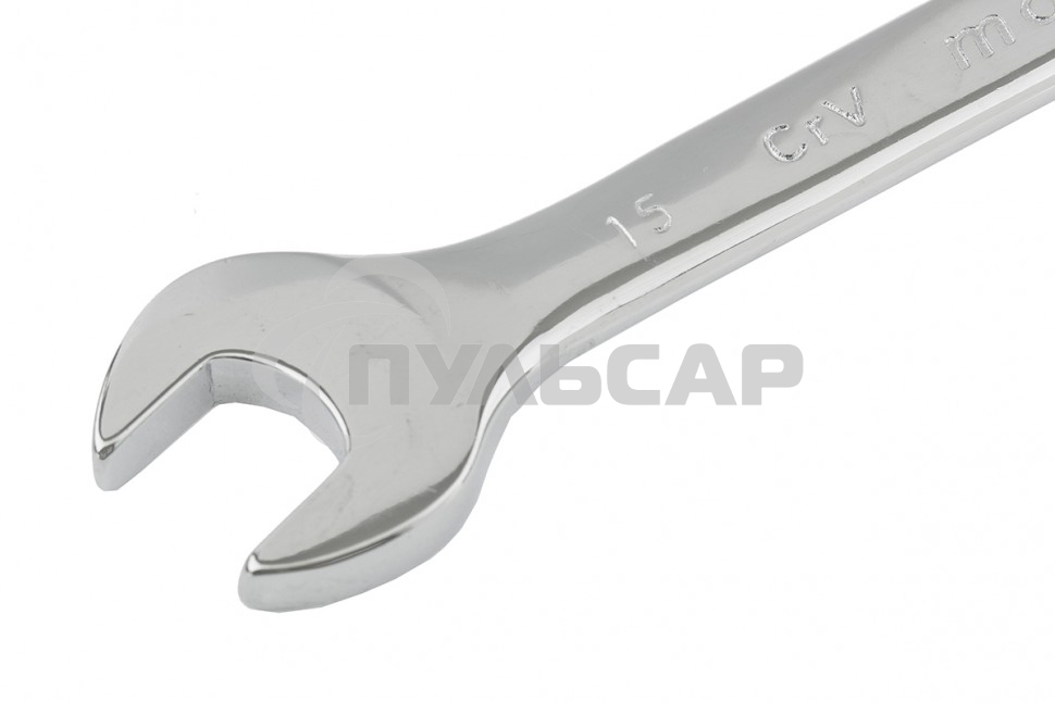 Ключ комбинированный Matrix, 15 мм, CrV, полированный хром