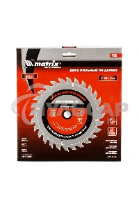 Пильный диск Matrix по дереву, 200x32мм, 36 зубьев, + кольцо, 30/32 Professional