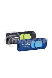 Флешка USB ADATA UC300 (ACHO-UC300-32G-RBK/GN), 32 Gb, Type-C USB 3.2, R/W 100/30, черный/зеленый