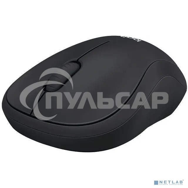 Мышь беспроводная Logitech B220 Silent черный, 1000 dpi, радиоканал, USB, кнопки - 3