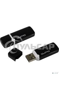 Флешка USB QUMO 16 Gb USB 2.0 Optiva 02 Black, черный корпус (QM16GUD-OP2-black)