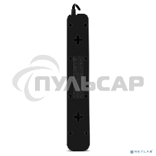 Фильтр SVEN SF-05LU 5.0 м (5 евро розеток,2*USB(2,4А)) черный, цветная коробка Surge protector SVEN SF-05LU 5.0 м (5 евро розеток,2*USB(2,4А)) черный, цветная коробка