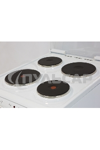 Плита электрическая De Luxe 506004.03Э (кр) белый, конфорок 4 шт, духовка 60 л, 50 см x 85 см x 60 см