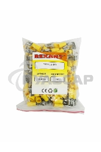 Клемма плоская изолированная гнездо 7.4 мм + штекер - 6.3 мм 4-6 мм² (РПи-О 6.0-(6.3)/РПИо 6.0-7.5) Rexant