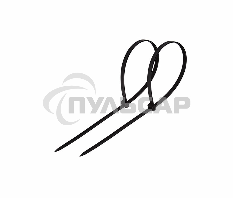 Хомут-стяжка кабельная нейлоновая Rexant 80 x2,5 мм, черная, упаковка 100 шт.