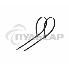 Хомут-стяжка кабельная нейлоновая Rexant 80 x2,5 мм, черная, упаковка 100 шт.
