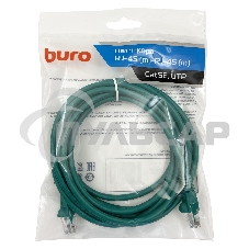 Патч-корд Buro UTP cat5E 3м зеленый RJ-45 (m)-RJ-45 (m)