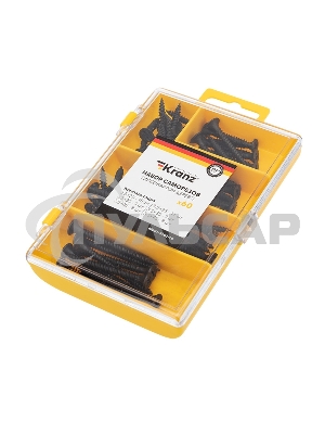 Набор саморезов по дереву 60 шт.