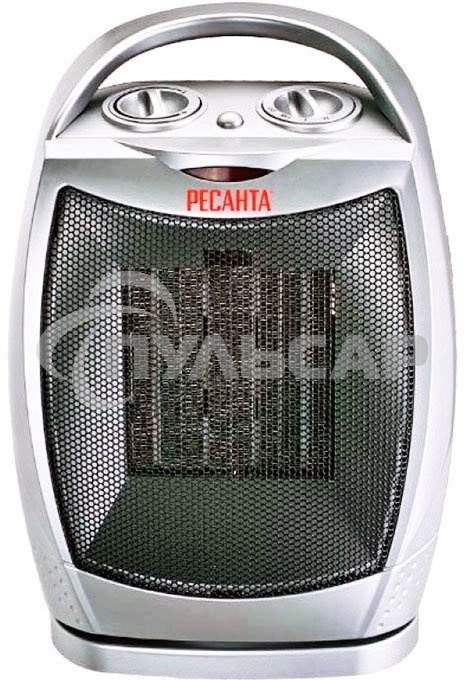 Тепловентилятор Ресанта ТВК-2, серебристый, 900/1800 Вт, 18 м2, термостат, поворот корпуса 67/2/4