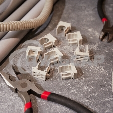 Крепеж-клипса для монтажного пистолета Ø 16 мм, серая (100 шт/уп) Rexant