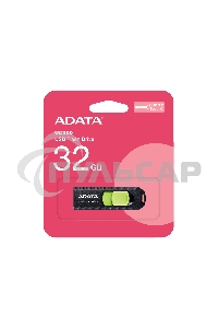 Флешка USB ADATA UC300 (ACHO-UC300-32G-RBK/GN), 32 Gb, Type-C USB 3.2, R/W 100/30, черный/зеленый