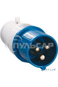 Вилка эл. каб. 32А 2P+PE 220В IP44 ССИ-023 ИЭК PSR01-032-3
