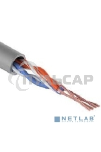 Кабель витая пара Rexant U/UTP, категория 6, ZH нг(А)-HF, 4PR, 23AWG, внутренний, серый, 305 м