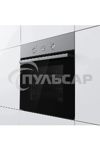 Встраиваемый духовой шкаф электрический Gorenje BO6727E03NX, черный/серебристый