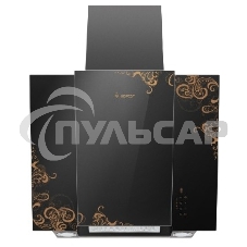 Вытяжка наклонная Gefest ВО 3603 К19 черный/золотистый, 60 см, 550 куб. м/ч, 76 дБ