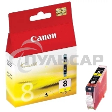 Картридж струйный CLI-8Y (0623B024), для Canon 4200/5200/MP500/MP800, Желтый, 490стр.