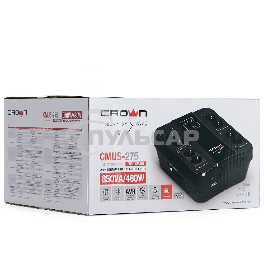 Источник бесперебойного питания CMUS-275 EURO SMART