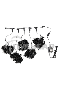 Гирлянда Neon-night LED ClipLight 24V, 5 нитей по 20 метров, цвет диодов белый