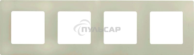 Рамка 4 поста, сл. кость ETIKA 