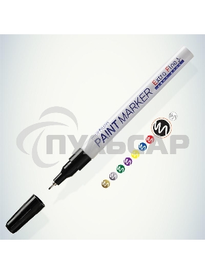 Маркер-краска Extra Fine 1мм нитро-основа черный MunHwa Б0048237
