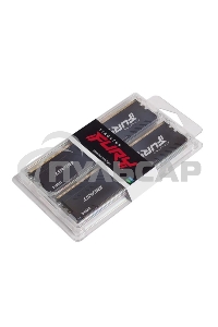 Оперативная память Kingston Fury Beast, DDR4, 64Gb (2x32Gb), 3200MHz, CL16, DIMM, черный