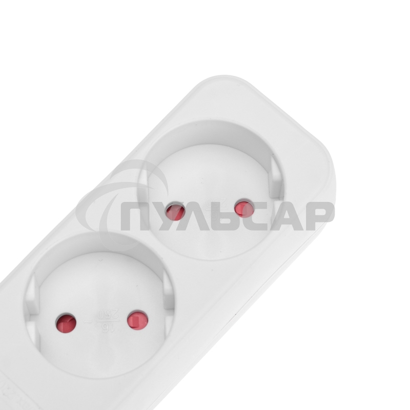 Удлинитель STANDARD 4 гнезда, 5м, 2х1,0мм², б/з, белый Rexant