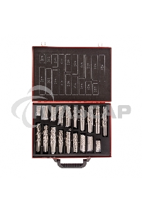 Набор сверл Matrix по металлу, 1-10 мм, 170 шт., HSS, в металлическом кейсе