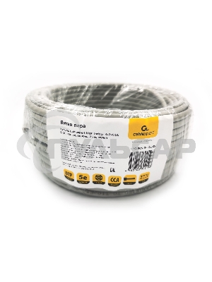 Кабель Cablexpert UPC-5051E-SOL/25, UTP indoor 4x2x0.51, CCA, кат.5е, однож., 25м, серый