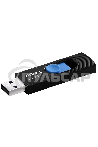 Флешка USB ADATA UV320 (AUV320-128G-RBKBL), 128 Gb, USB 3.2, R/W 100/30, черный/голубой