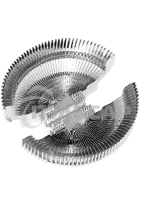 Кулер Cooler ID-Cooling DK-01 черный/серебристый 92мм алюминий 2500rpm 29db 95W 52мм