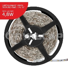 Лента светодиодная Elementary 2835 -SMD 4.8W 12V DC красный IP66 (ZIP Bag 5м)