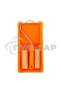 Малярный набор для фасадных работ: кювета 150 мм х 290 мм и мини-валик 110 мм Сибртех